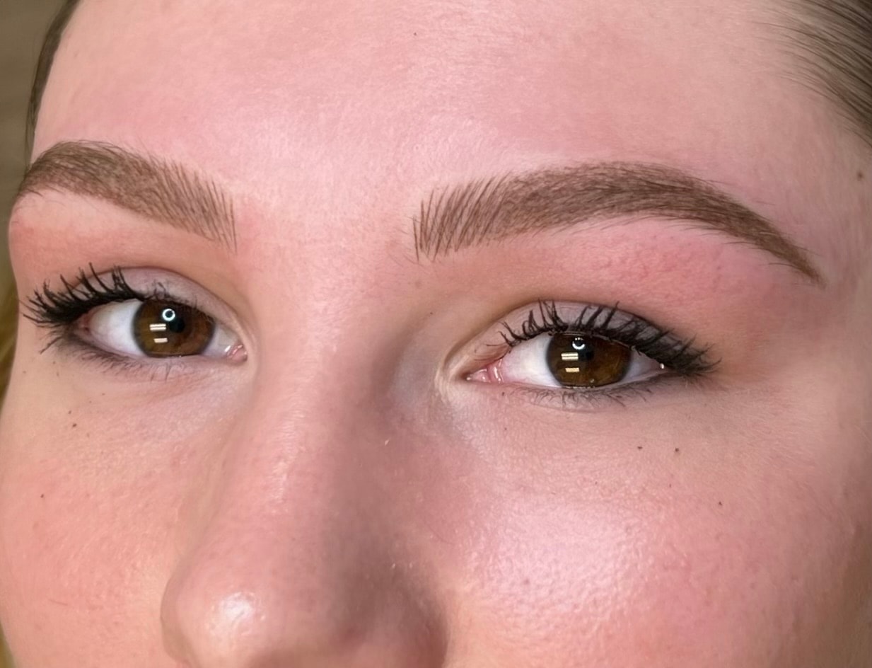 After eyeliner treatment